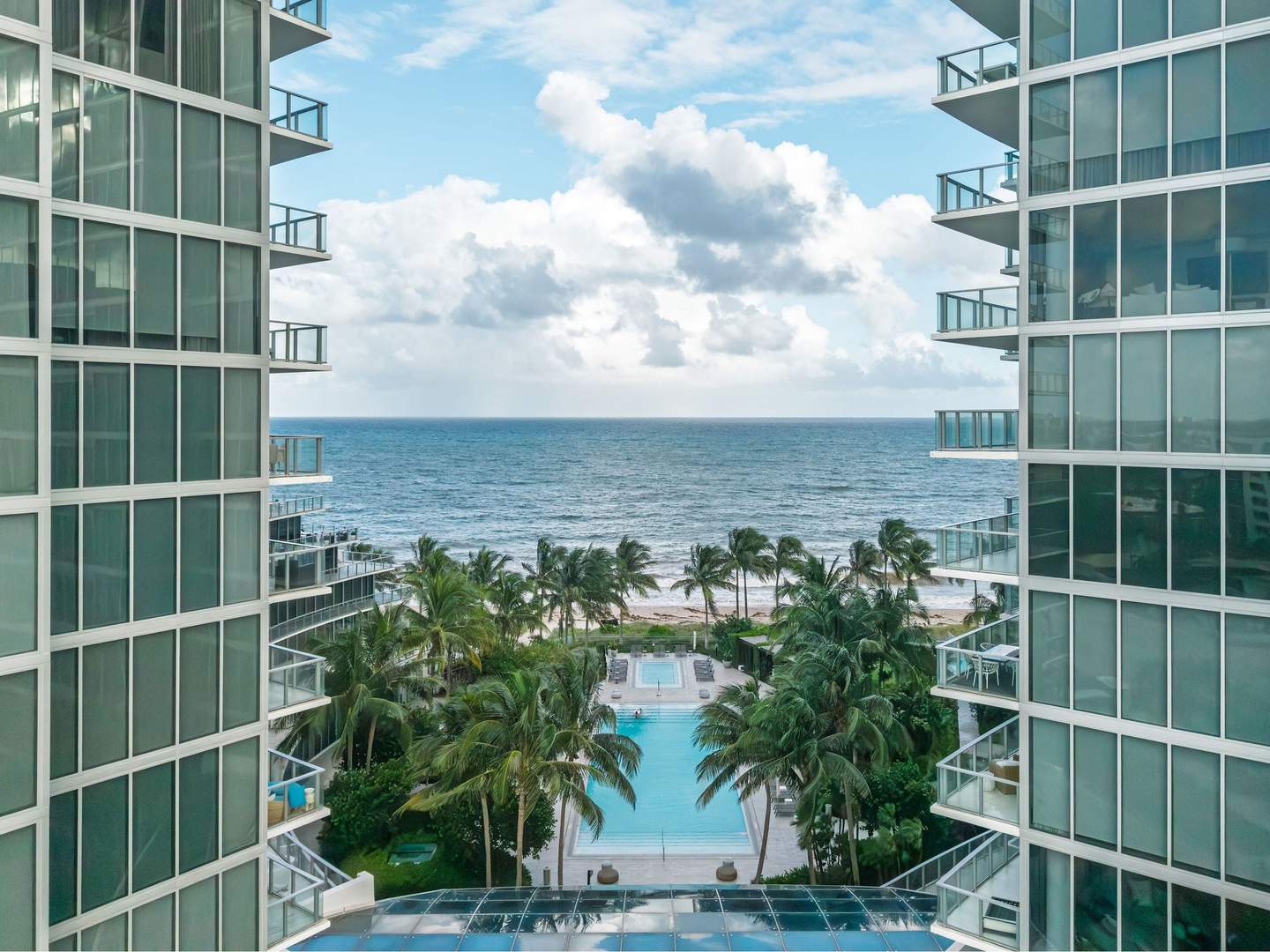 Aerial resort view