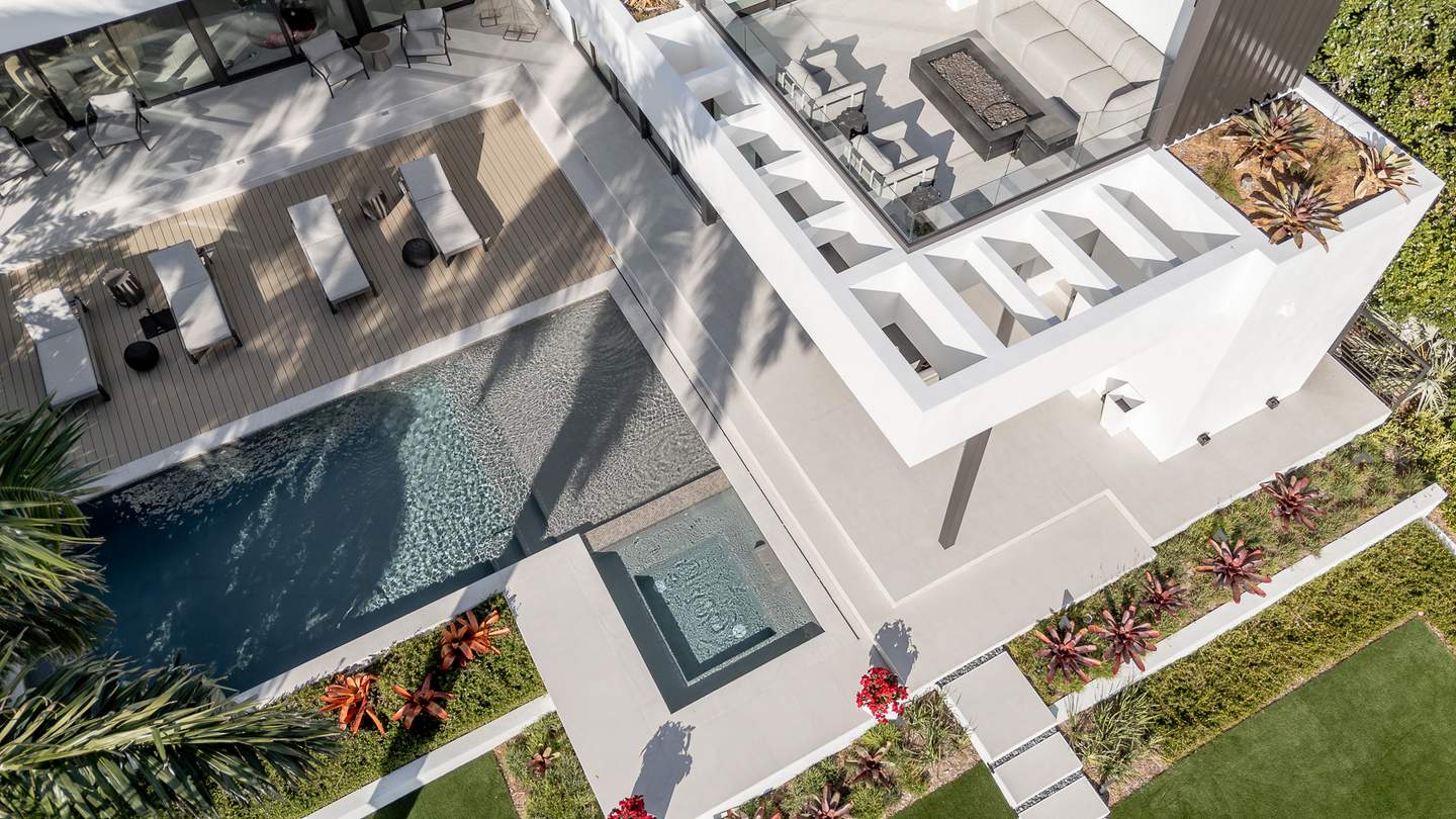 Waterfront estate exterior — South Florida real estate photography