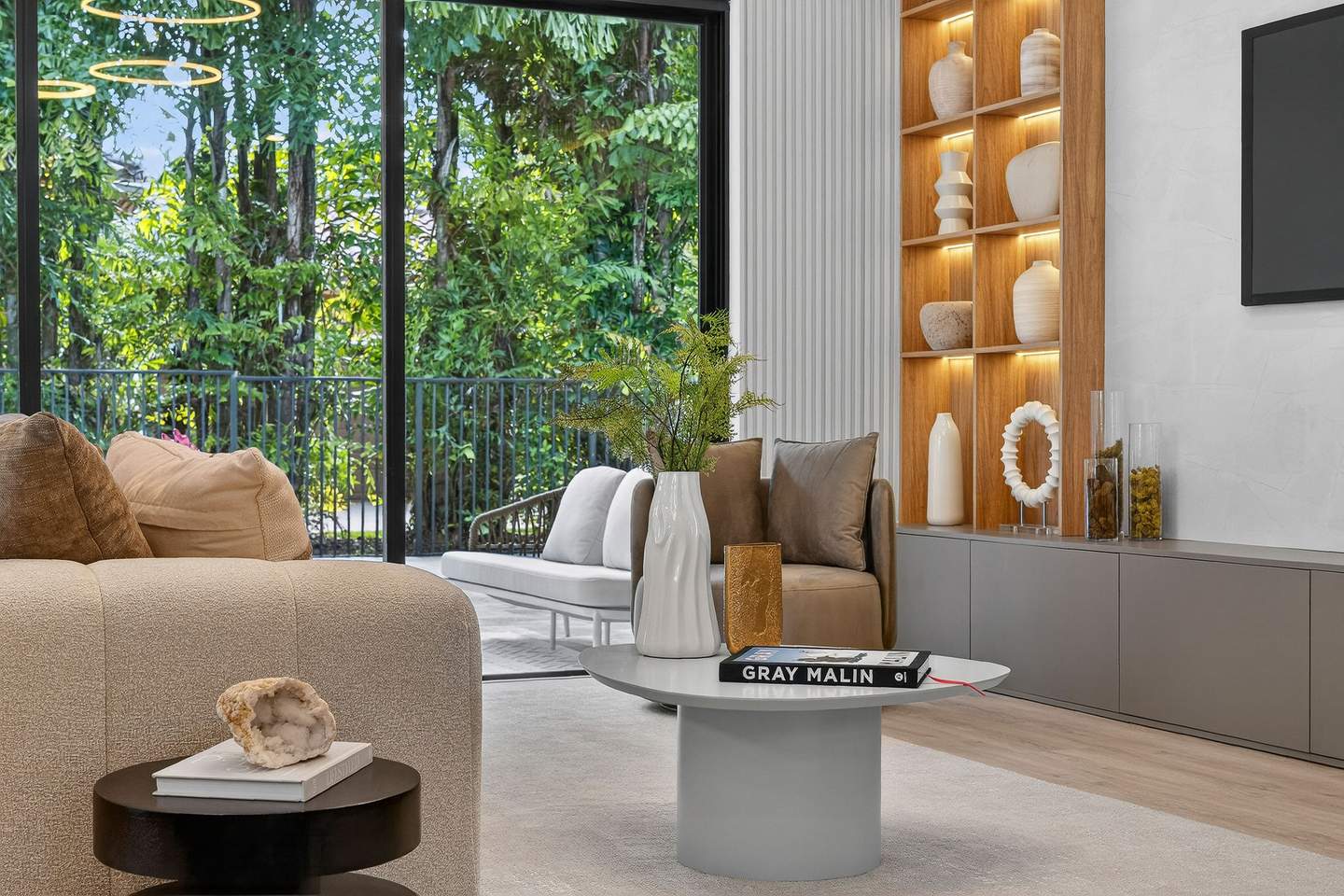 Professionally lit luxury interior — real estate photography