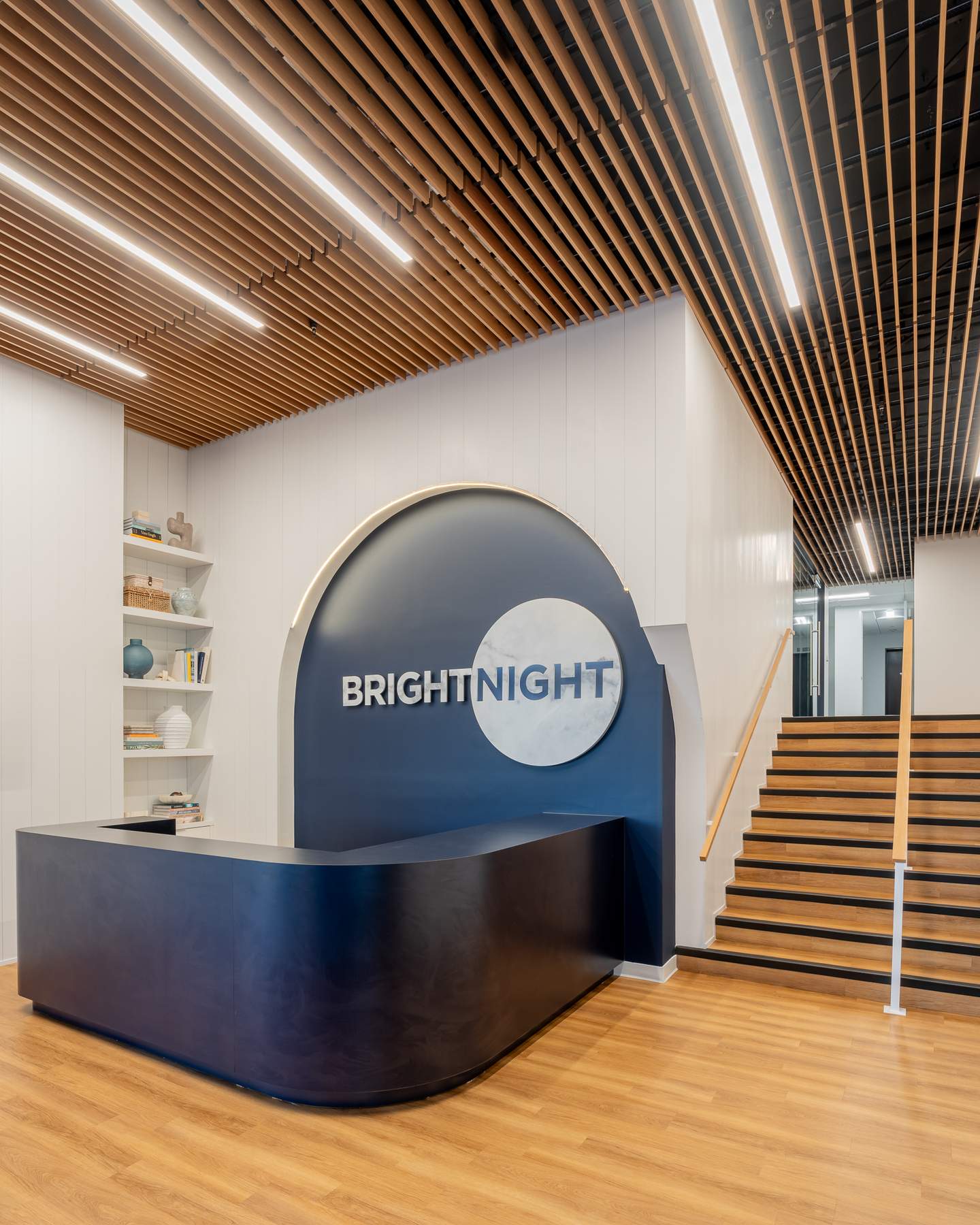 Commercial — office by night