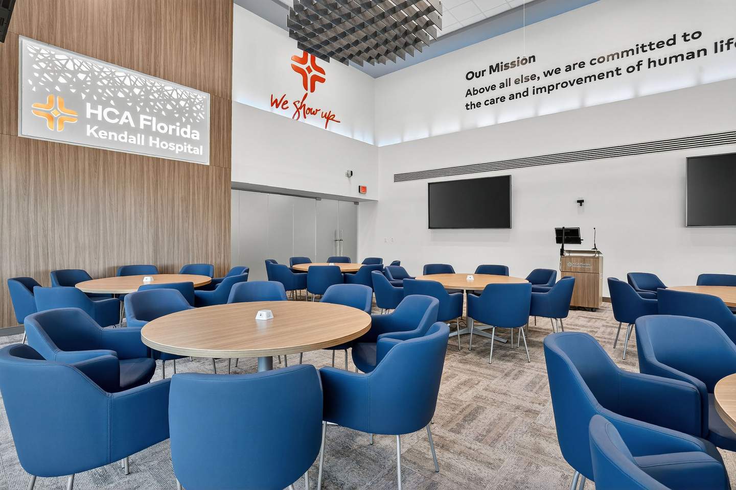HCA Kendall training space displays