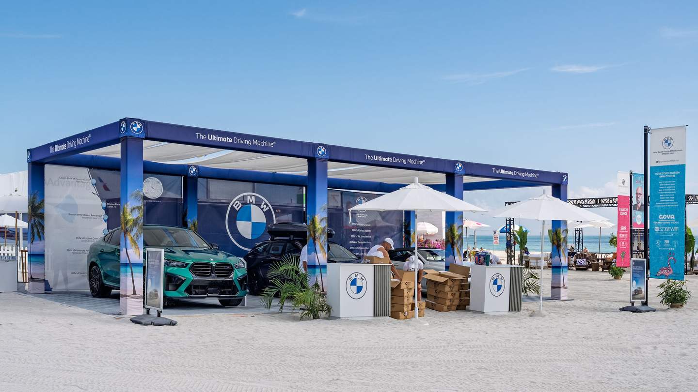 BMW vehicles on sand