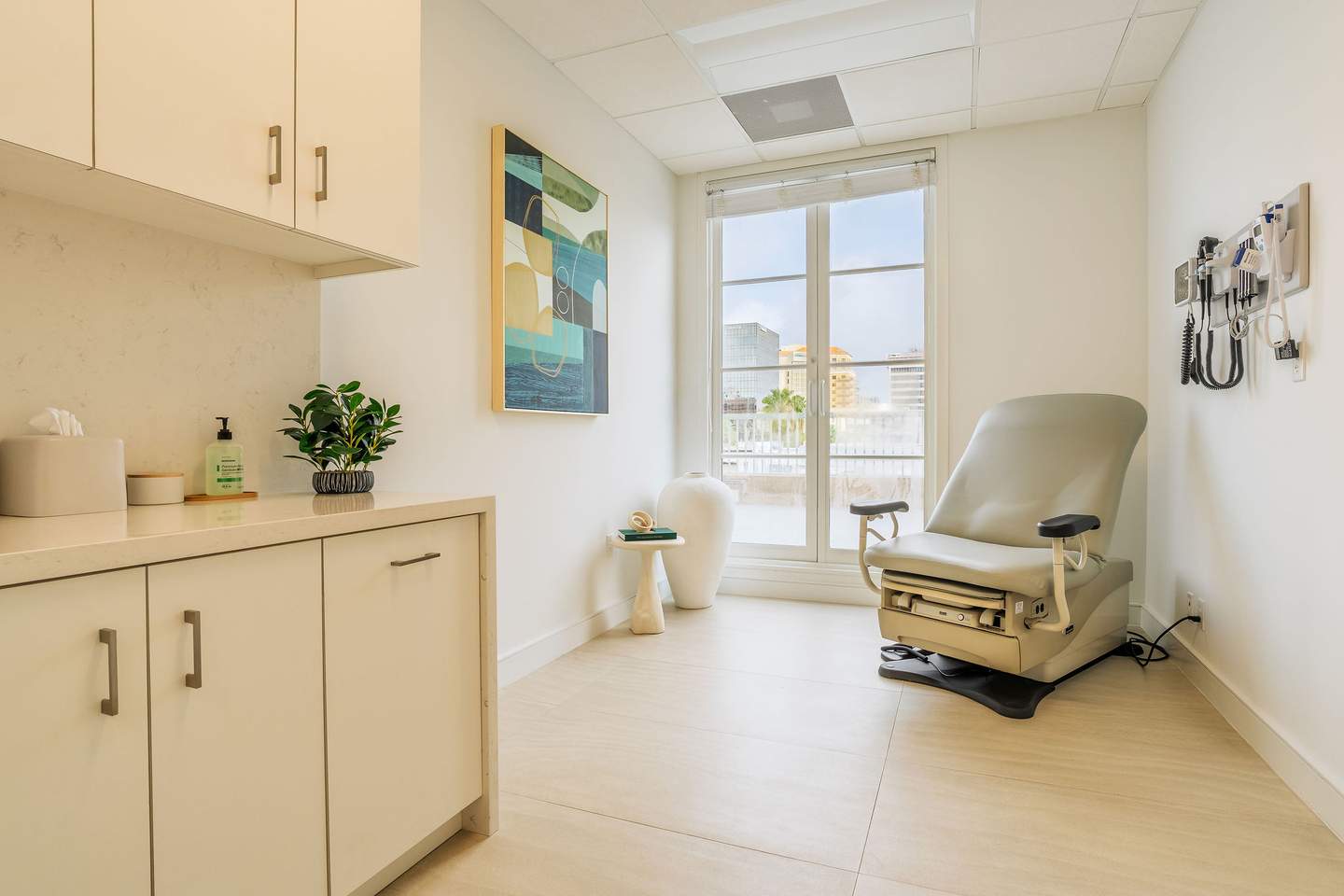 Exam room with treatment chair